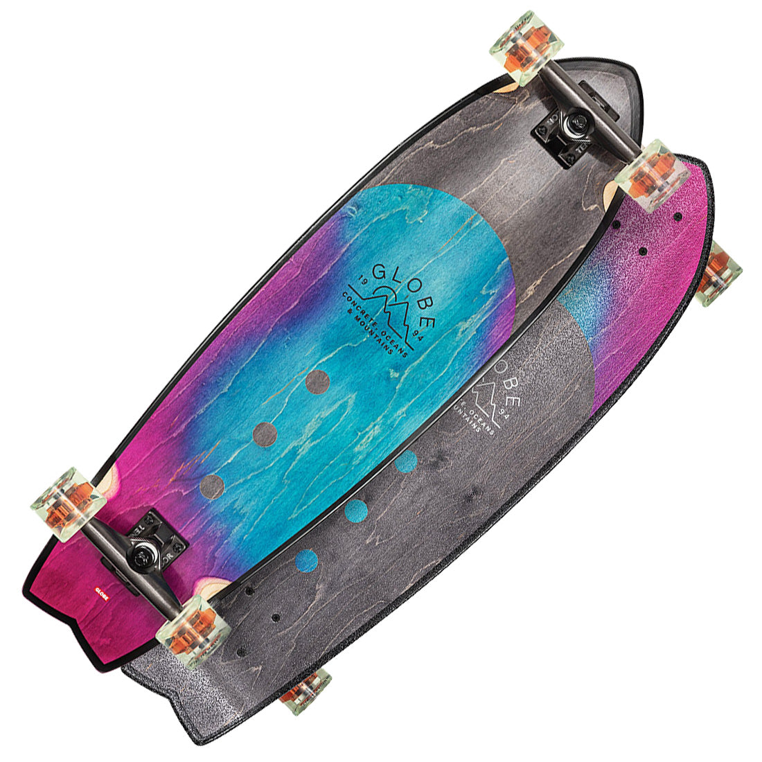 Globe Chromantic 33 Complete - Washed Aqua Skateboard Compl Cruisers