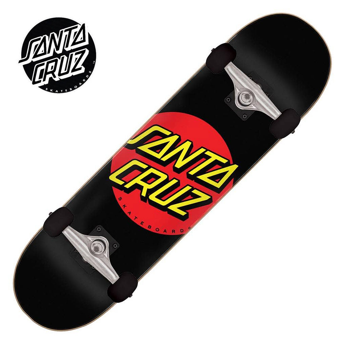 Santa Cruz Classic Dot 8.0 Complete - Black/Red Skateboard Completes Modern Street