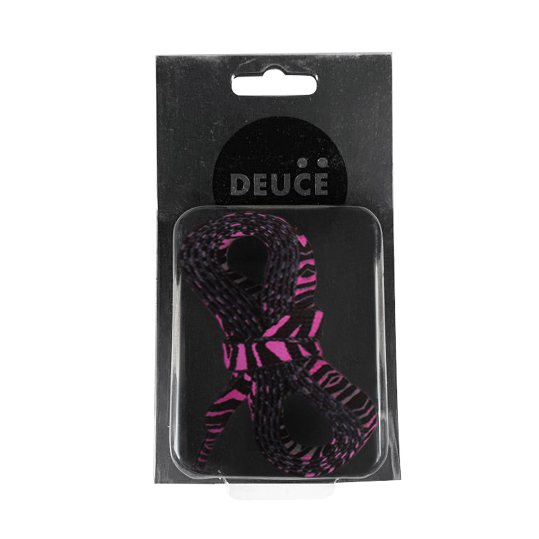 Deuce Zebra Wide Laces - Black/Pink Laces