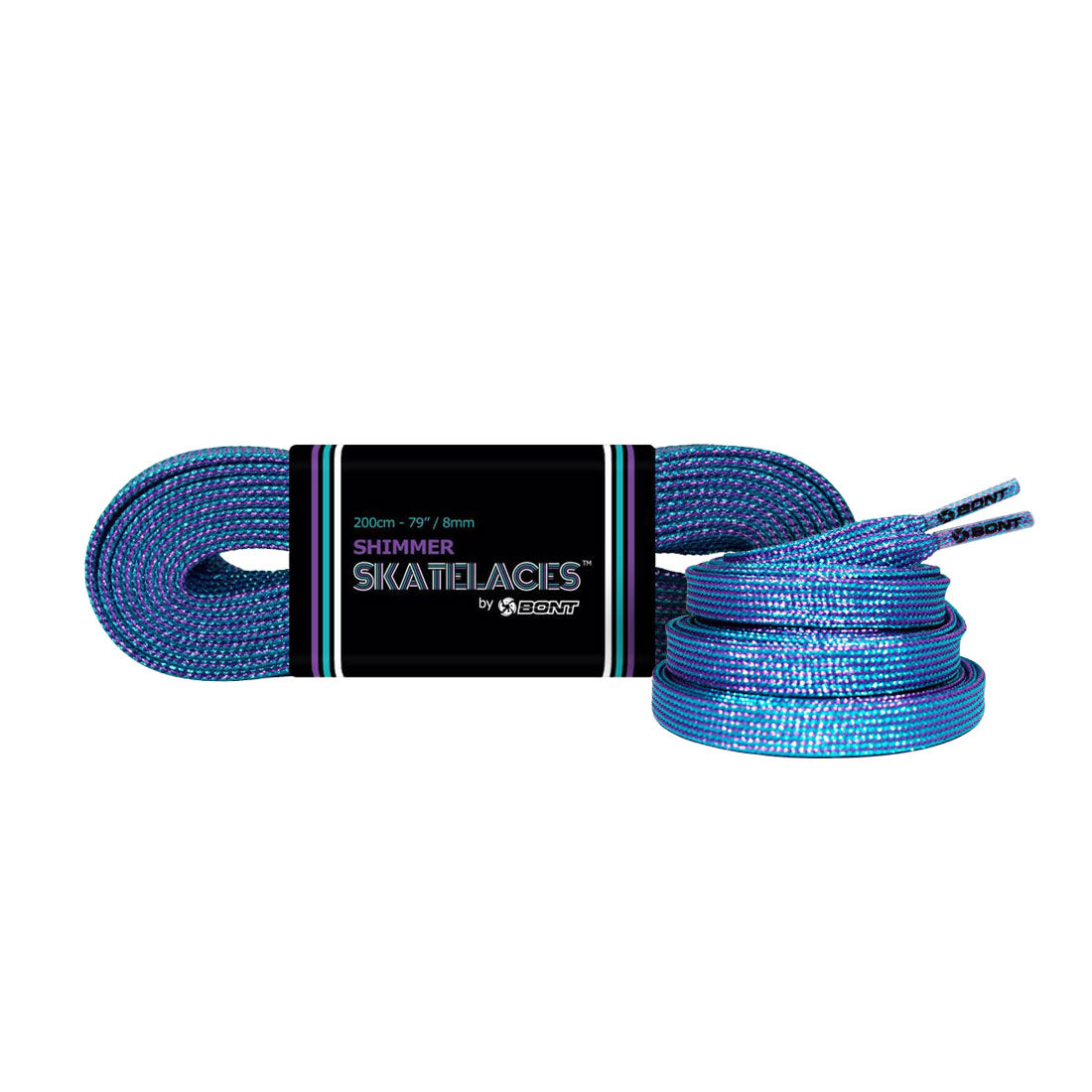 Bont Shimmer 8mm Laces - 275cm/108in Mermaid Dream Laces