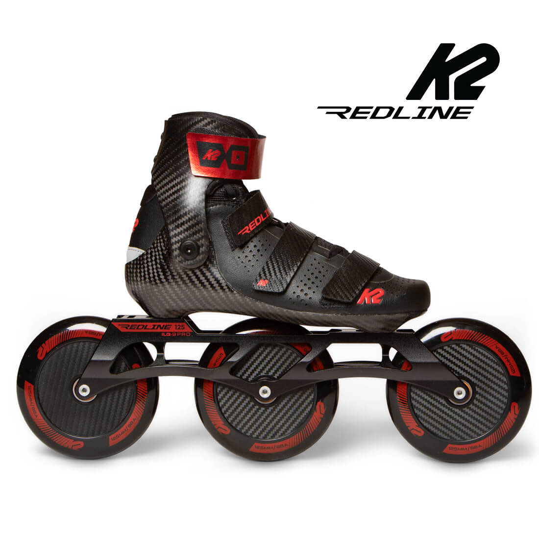 K2 Redline 125 Black/Red Inline Rec Skates