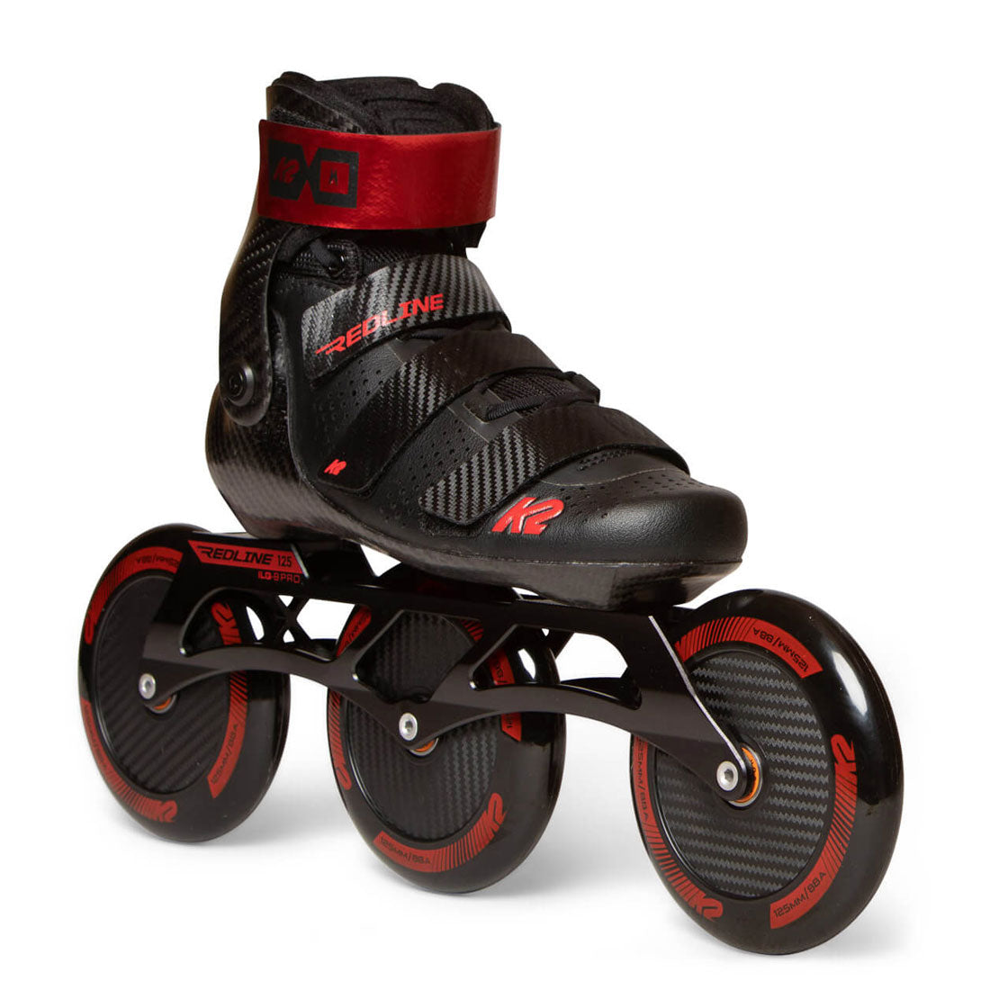 K2 Redline 125 Black/Red Inline Rec Skates