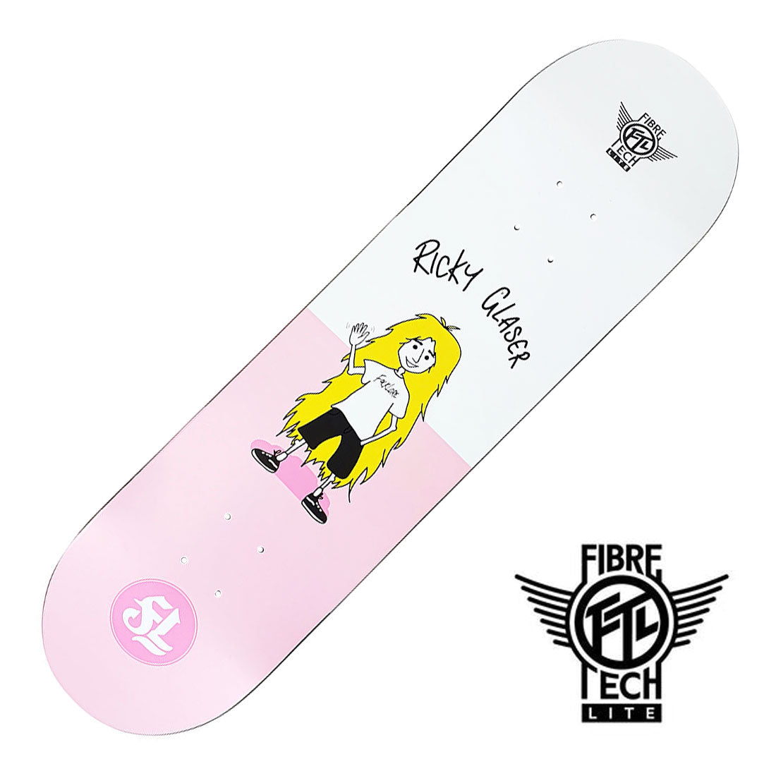 Folklore FTL Ricky Split Deck - Pink Skateboard Decks Modern Street