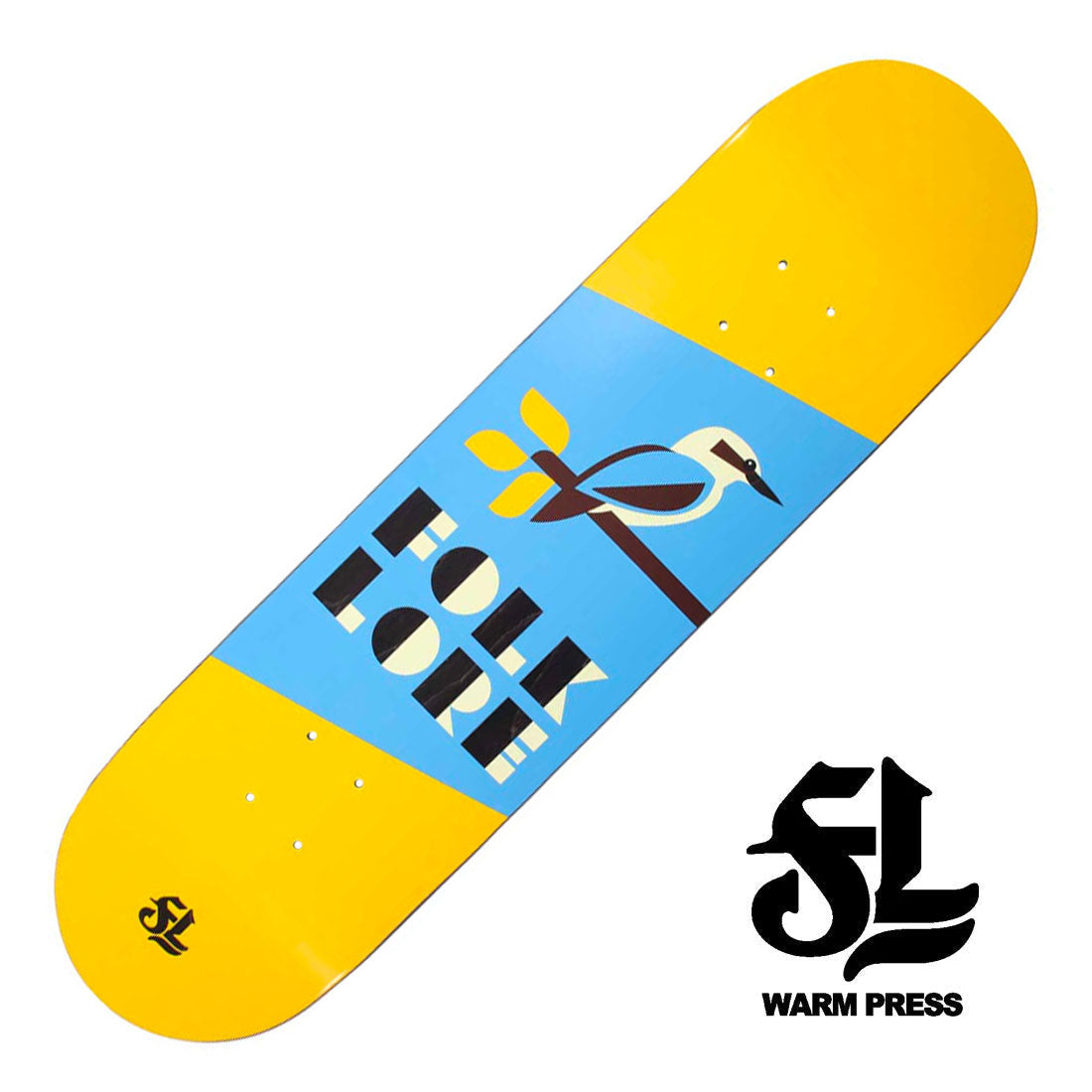Folklore WP Kookaburra Deck - Yellow Skateboard Decks Modern Street
