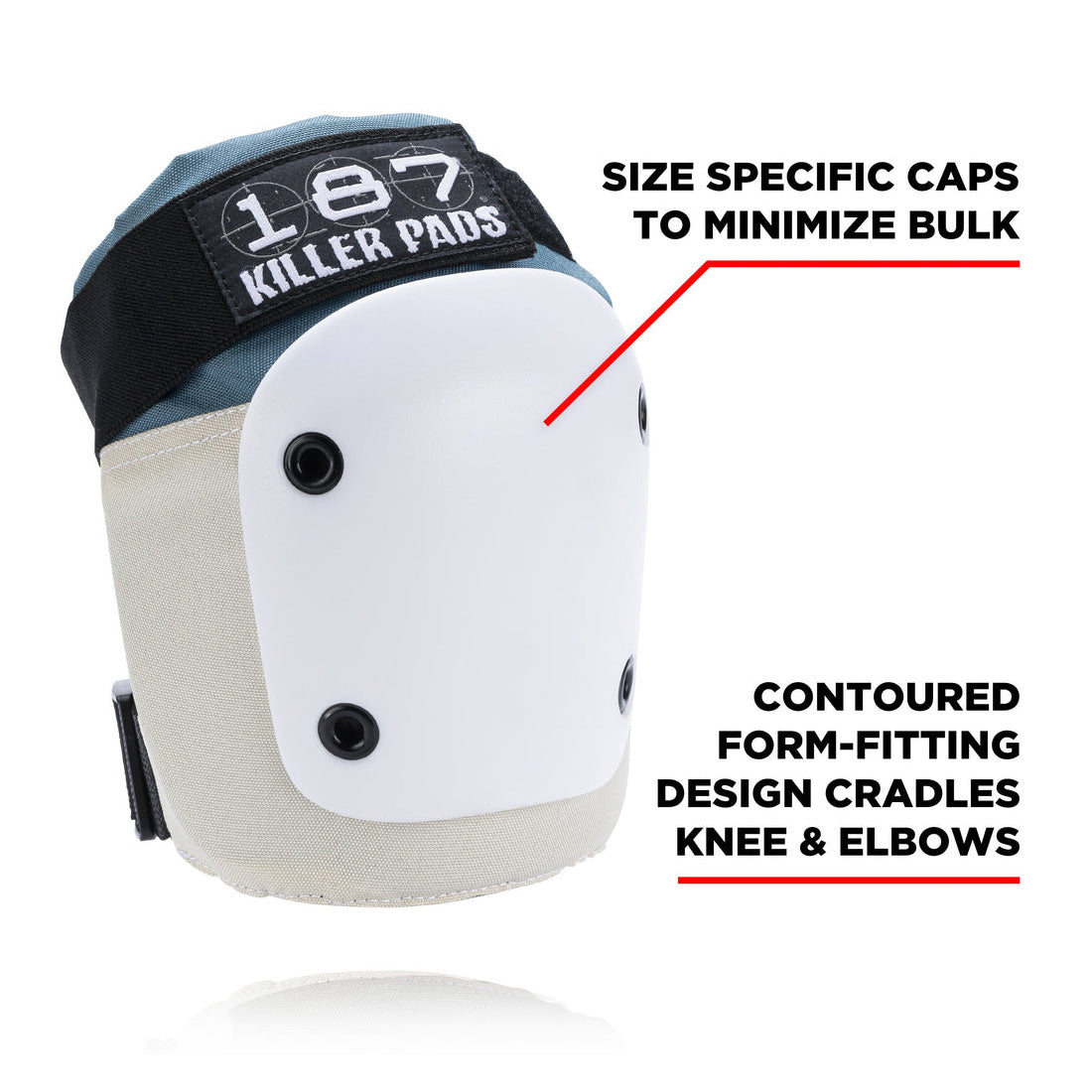 187 Knee/Elbow Combo Pack - Stone/Khaki Protective Gear