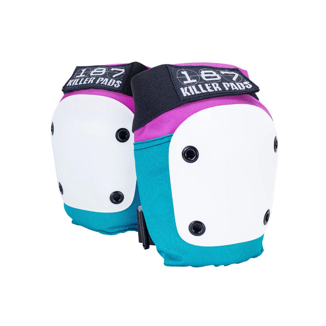 187 Six-Pack Youth - Pink/Teal Protective Pads