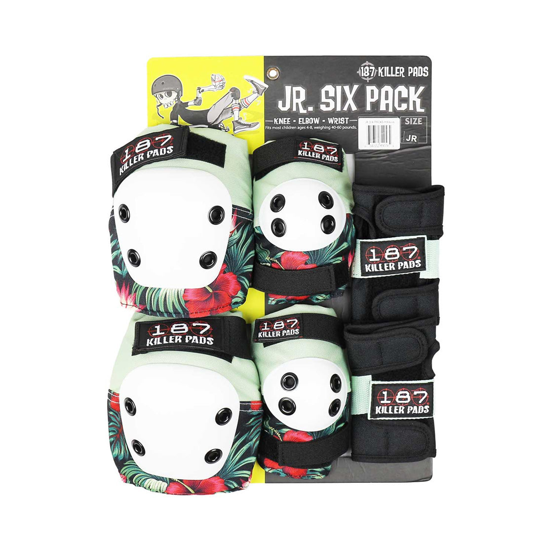187 Six-Pack Youth - Hibiscus Protective Gear
