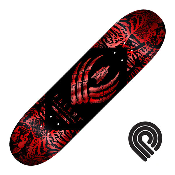 Powell Peralta Flight Skeleton 8.38 Deck - Red Foil - Skater HQ