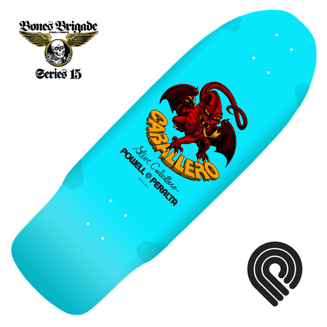 Powell Peralta BB Caballero 15th Series Deck - Sky Blue Skateboard Decks Old School