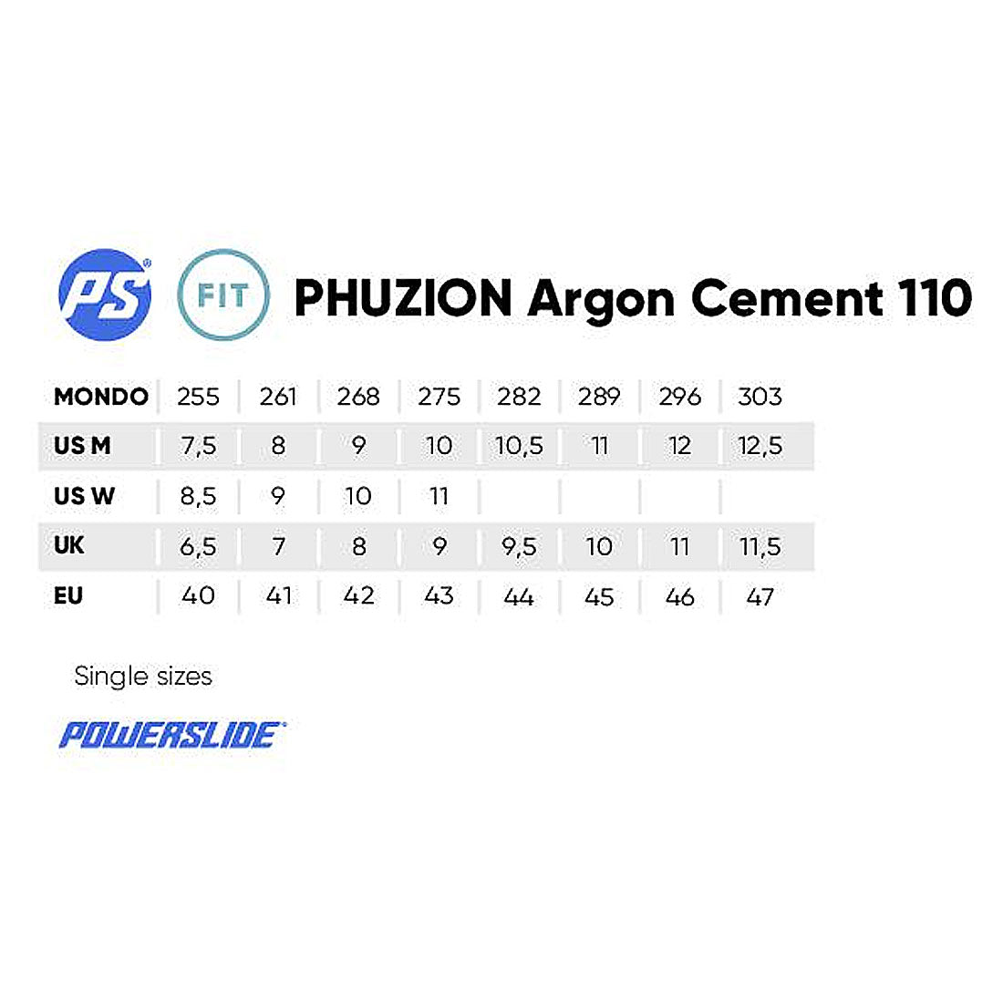Powerslide Phuzion Argon 110 Cement Inline Rec Skates
