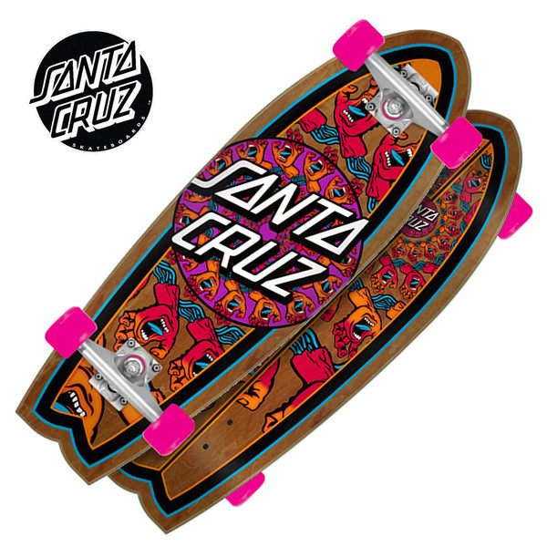 サンタクルーズ マンダラ ハンドクルーザー シャーク 8.8×27.75 ピンク Santa Cruz Mandala Hand 27.7 Shark Cruzer Complete - Skater HQ