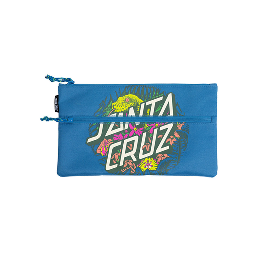 Santa Cruz Asp Flores Dot Pencil Case - Blue Skateboard Accessories