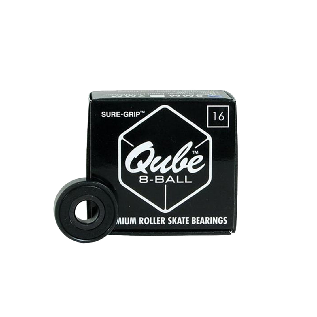 Qube 8-Ball 8mm Bearings 16pk Inline and Quad Bearings