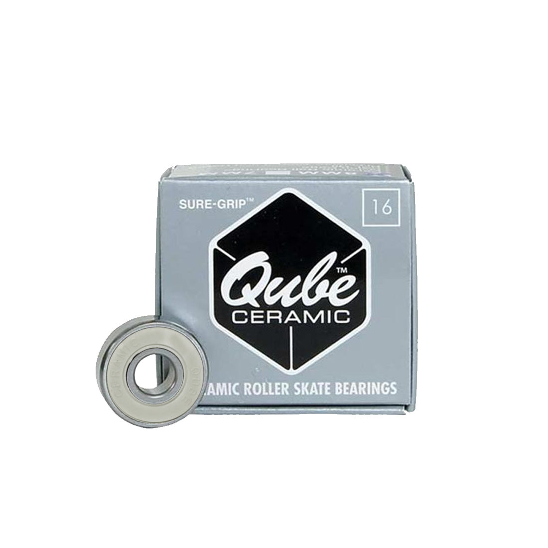 Qube Ceramic 8mm Bearings 16pk Roller Skate Hardware and Parts