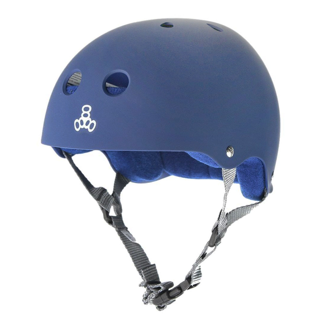 Triple 8 Skate SS Helmet - Blue Navy Rubber Helmets
