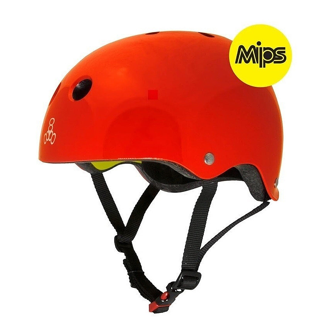 Triple 8 Skate 2 Cert MIPS Helmet - Red Gloss Helmets