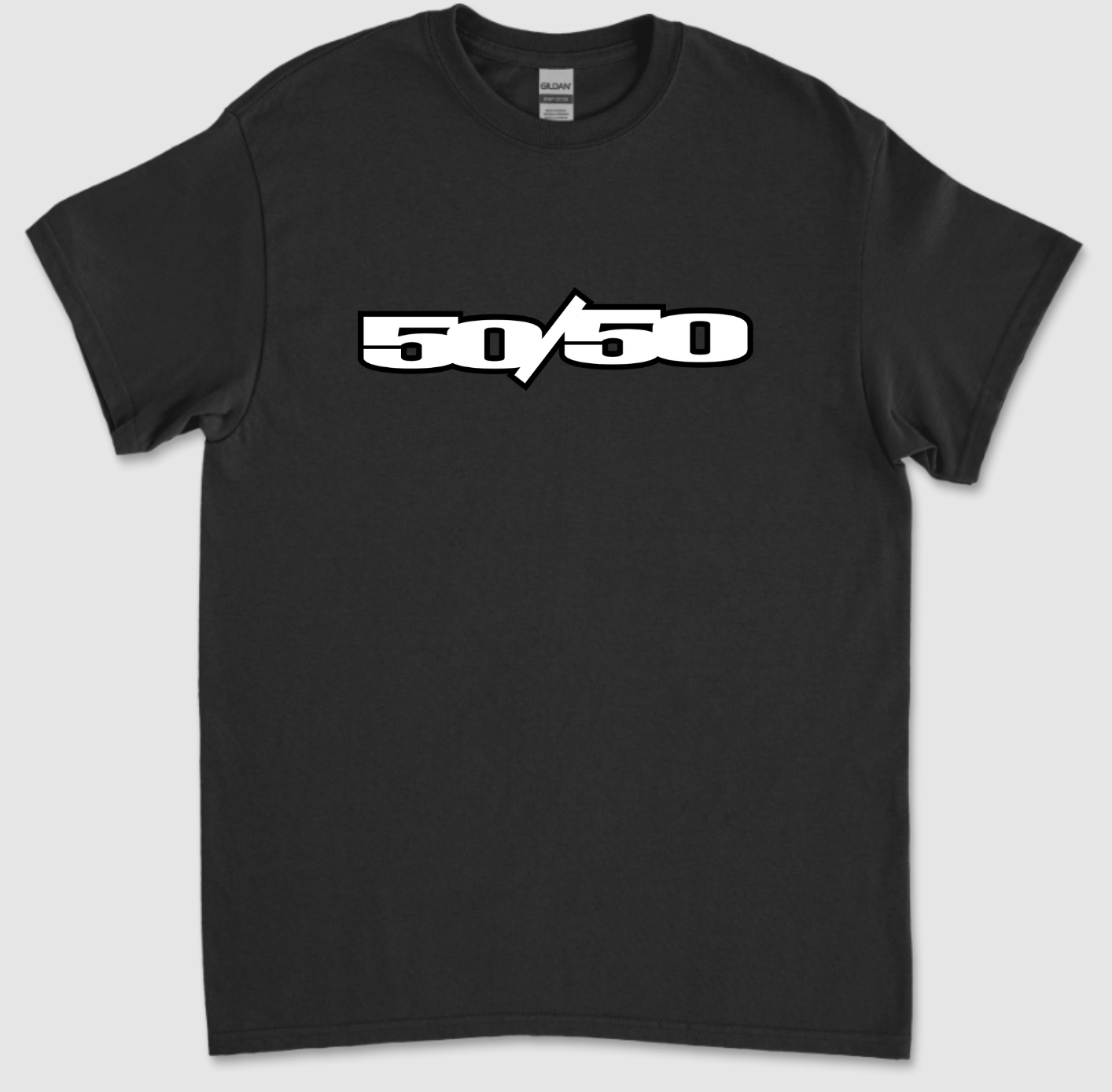 50/50 T-Shirt Black Apparel Tshirts