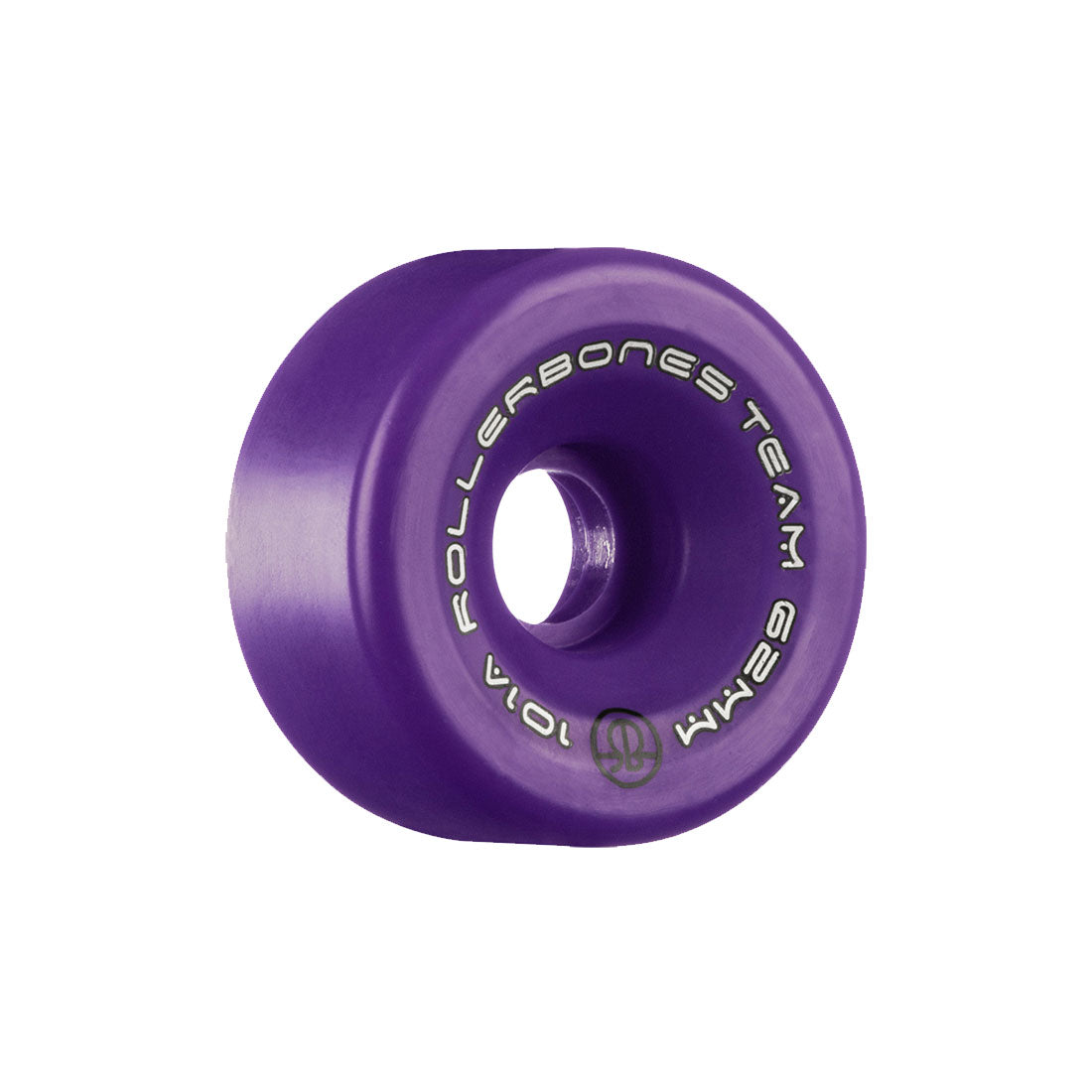 Rollerbones Team Logo 62mm Wheels 8pk Purple Roller Skate Wheels