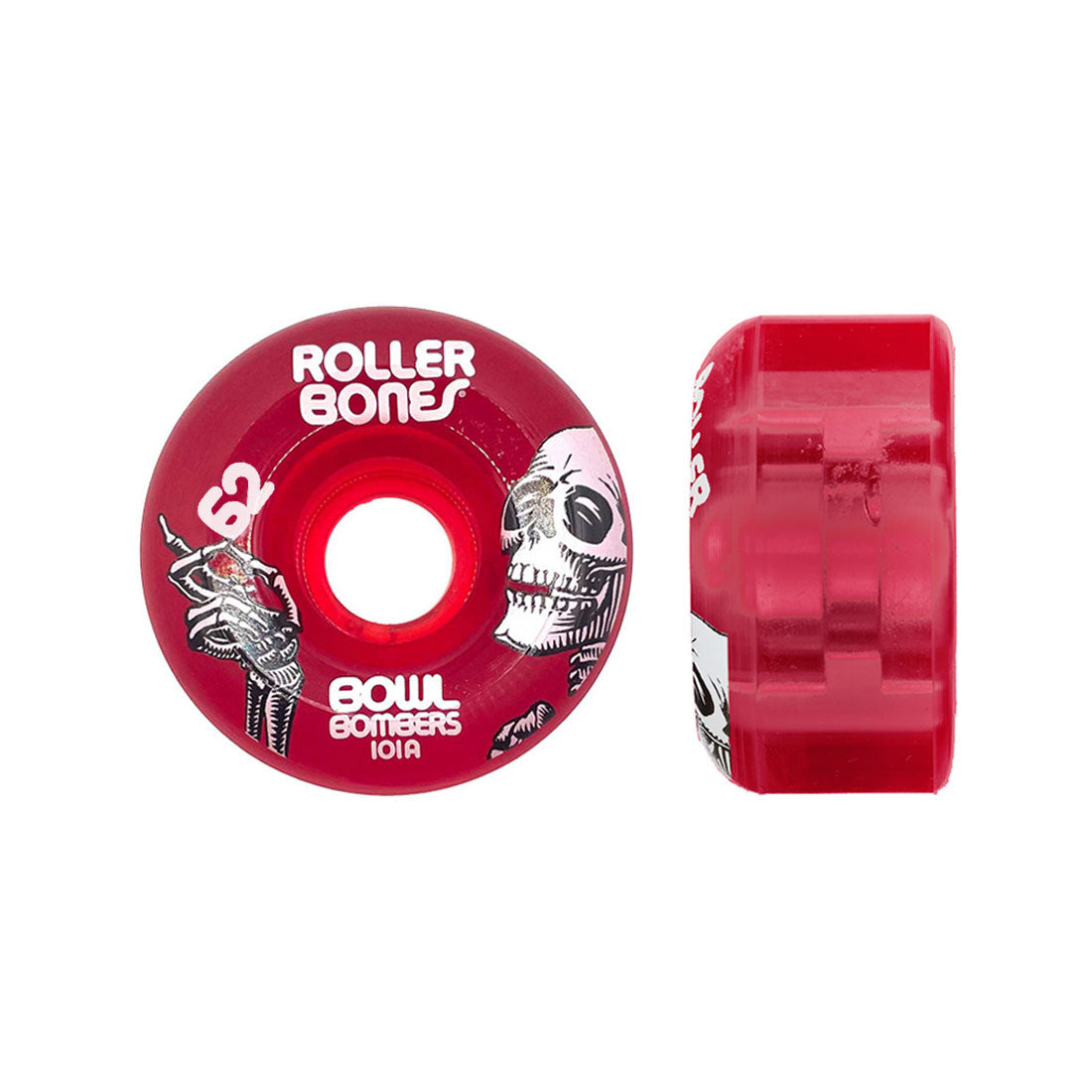 Rollerbones Bowl Bombers 62mm 8pk Red Roller Skate Wheels