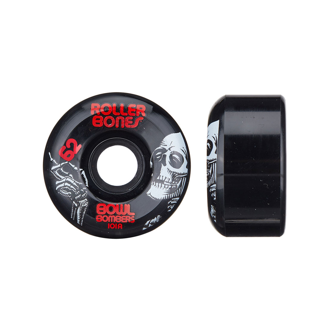 Rollerbones Bowl Bombers 62mm 8pk Black Roller Skate Wheels