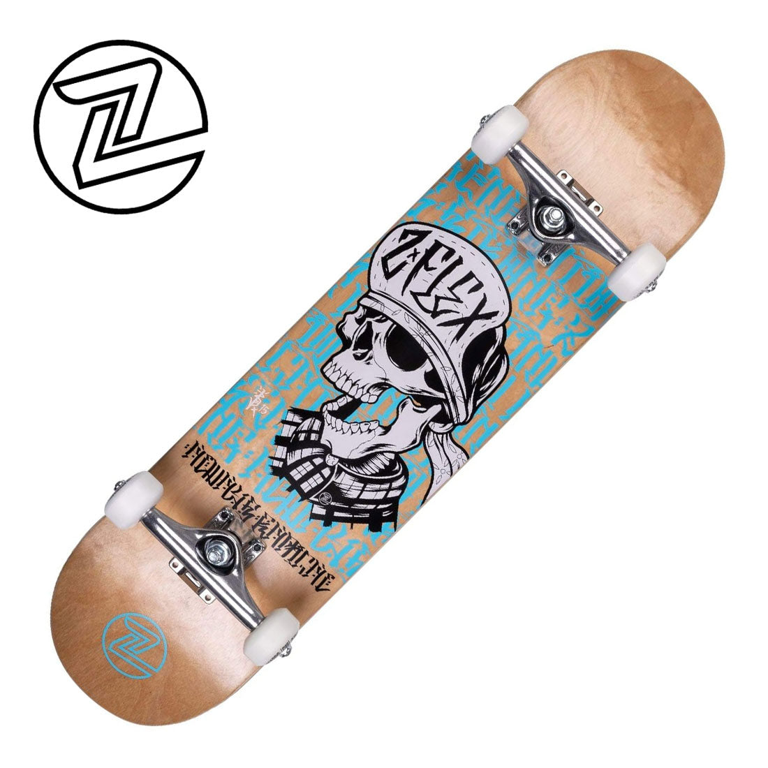 Z-Flex Skull 8.0 Complete Skateboard Completes Modern Street