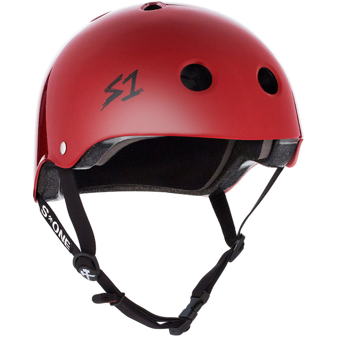 S-One Mega Lifer Helmet - Blood Red Gloss Helmets