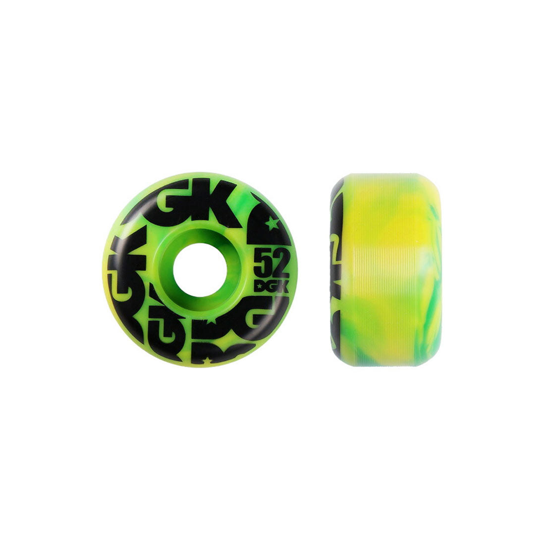 DGK Swirl Formula 52mm 101a 4pk - Green Skateboard Wheels