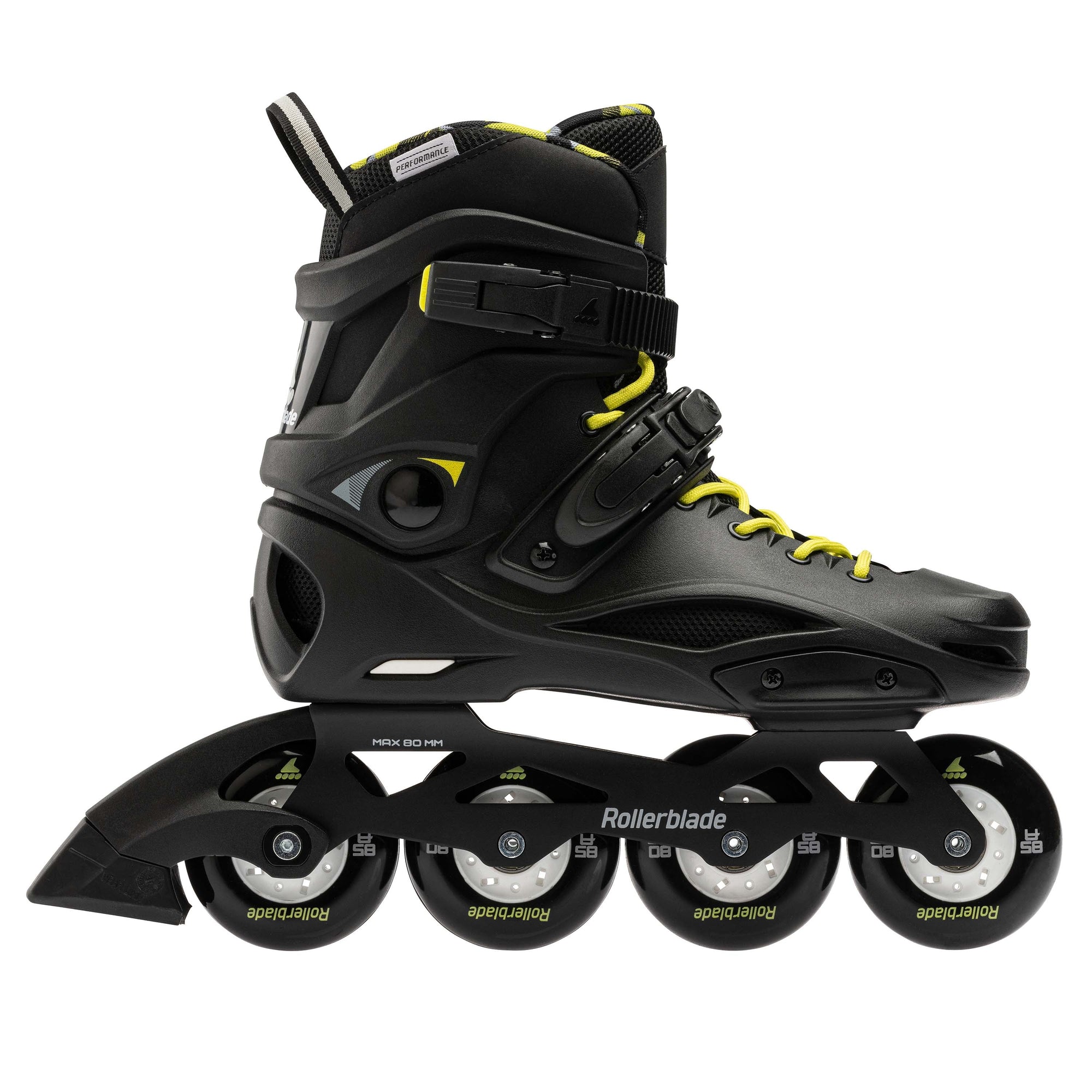 Rollerblade RB Cruiser - Black/Neon Yellow Inline Rec Skates