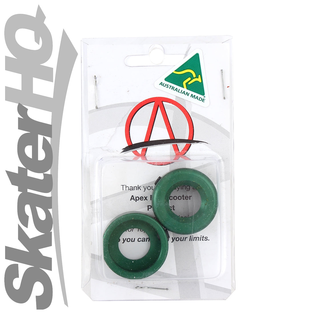 Apex Pro Bar Ends - Green Scooter Hardware and Parts