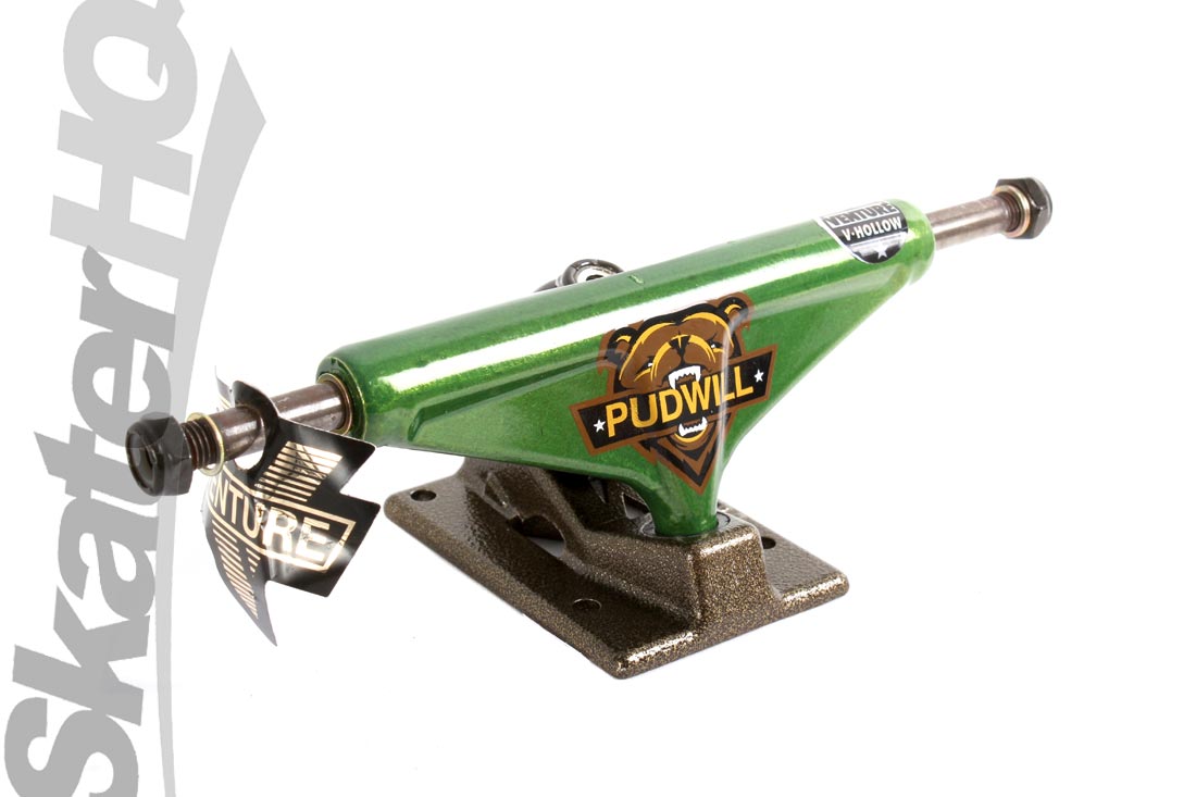 Venture Hollow Pudwill Grizzly 5.0 Pair - Green Skateboard Trucks