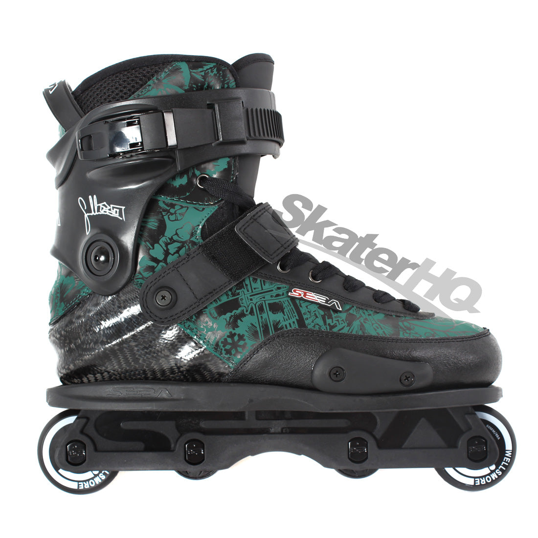 SEBA CJ Wellsmore Green 10US/EU43 Inline Aggressive Skates