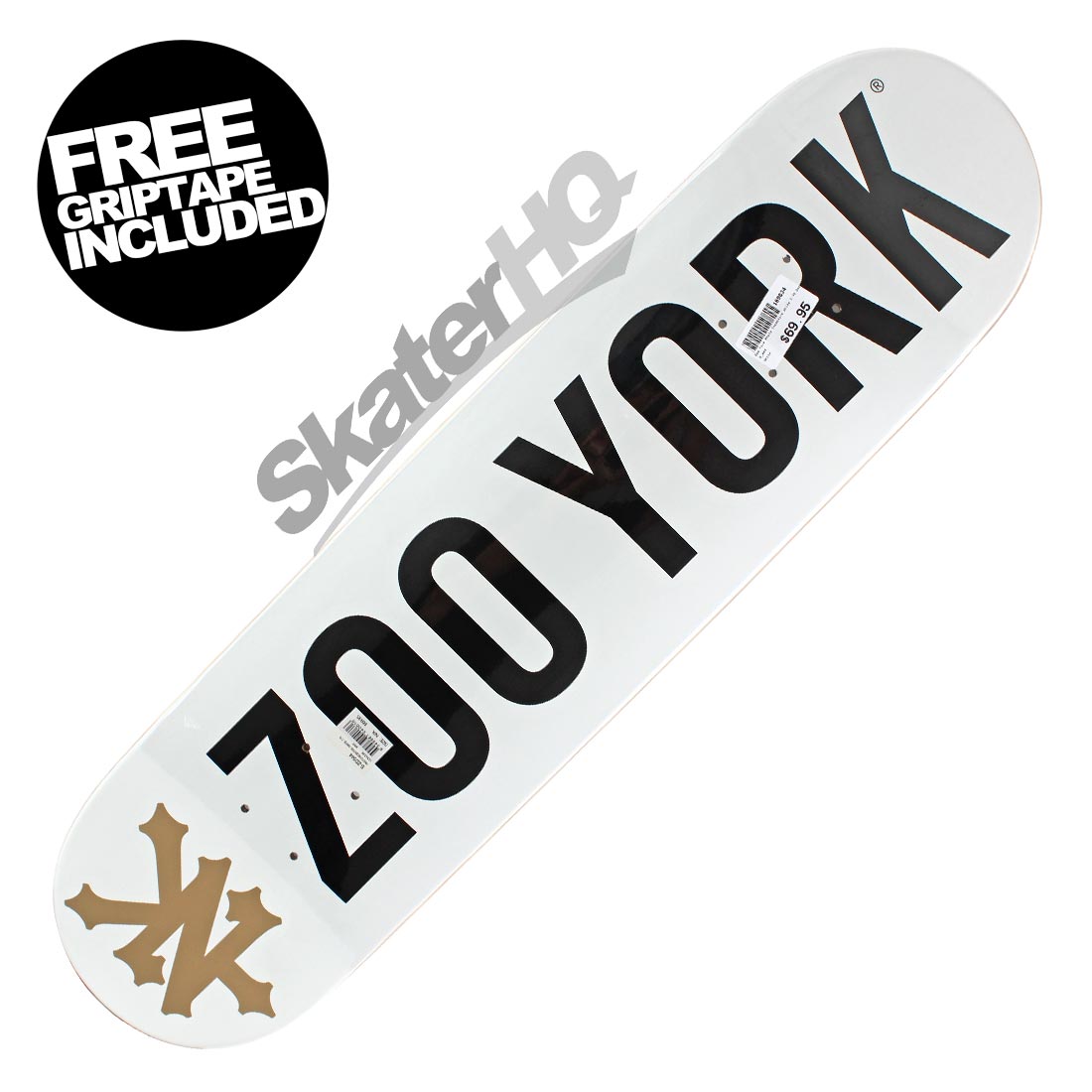 Zoo York Photo Incentive White 7.75 Deck Skateboard Decks Modern Street
