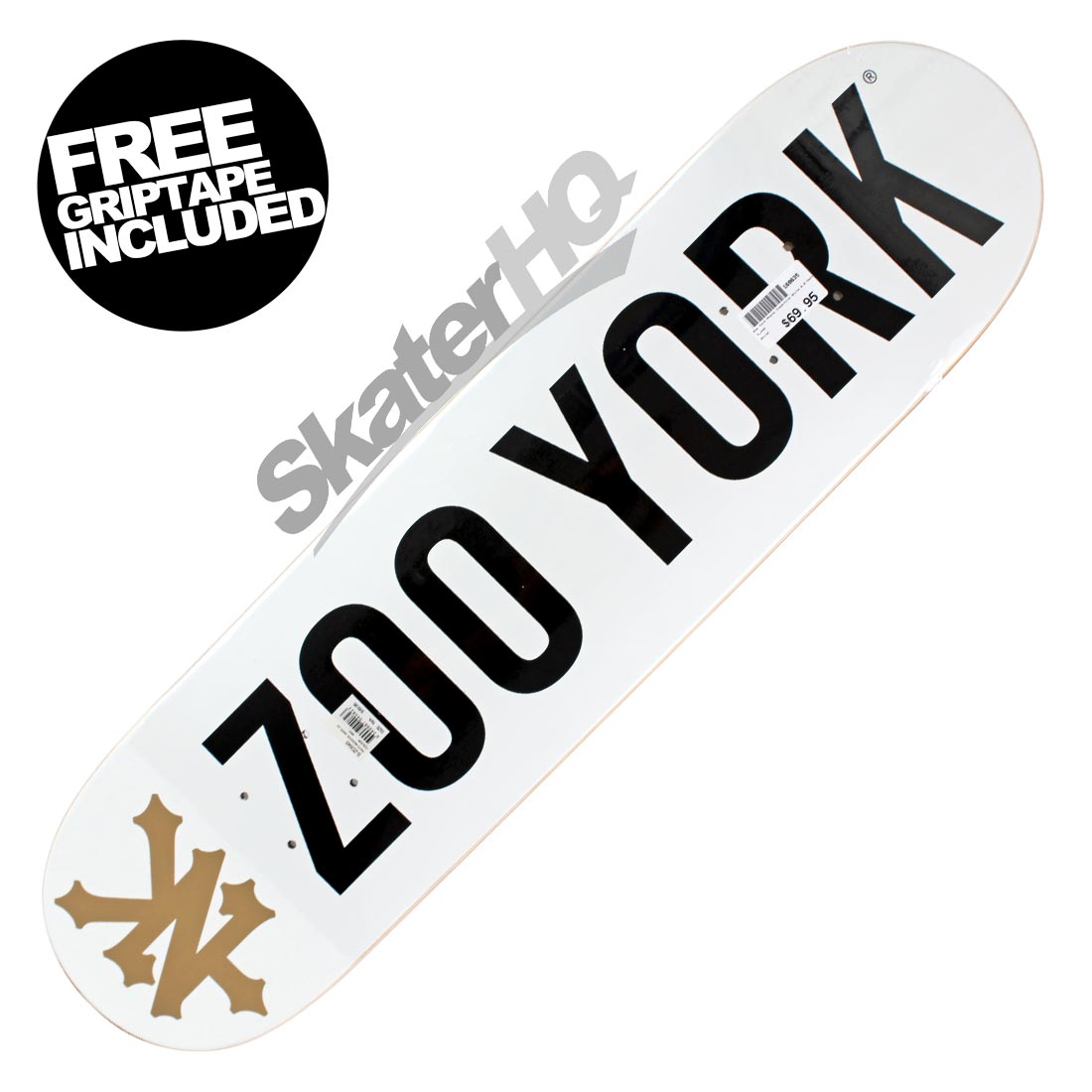 Zoo York Photo Incentive White 8.0 Deck Skateboard Decks Modern Street