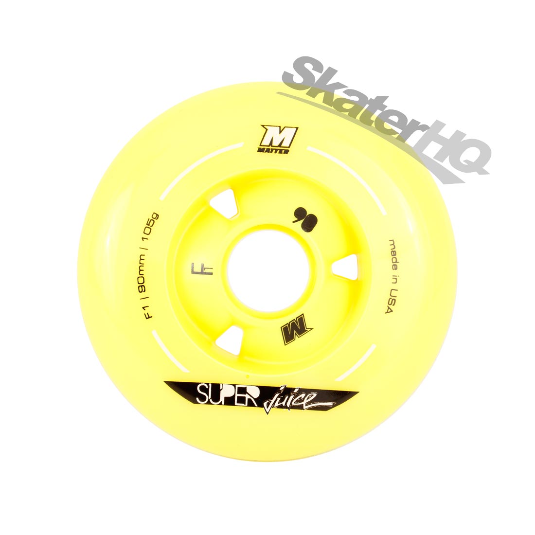 Matter Superjuice 90mm F1 8pk - Yellow Inline Rec Wheels