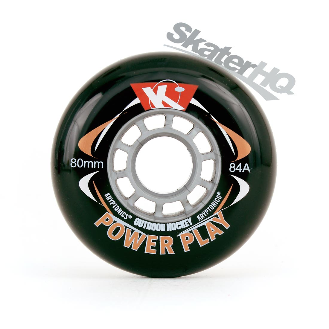 Kryptonics Powerplay 80mm/84a 4pk - Black Inline Rec Wheels