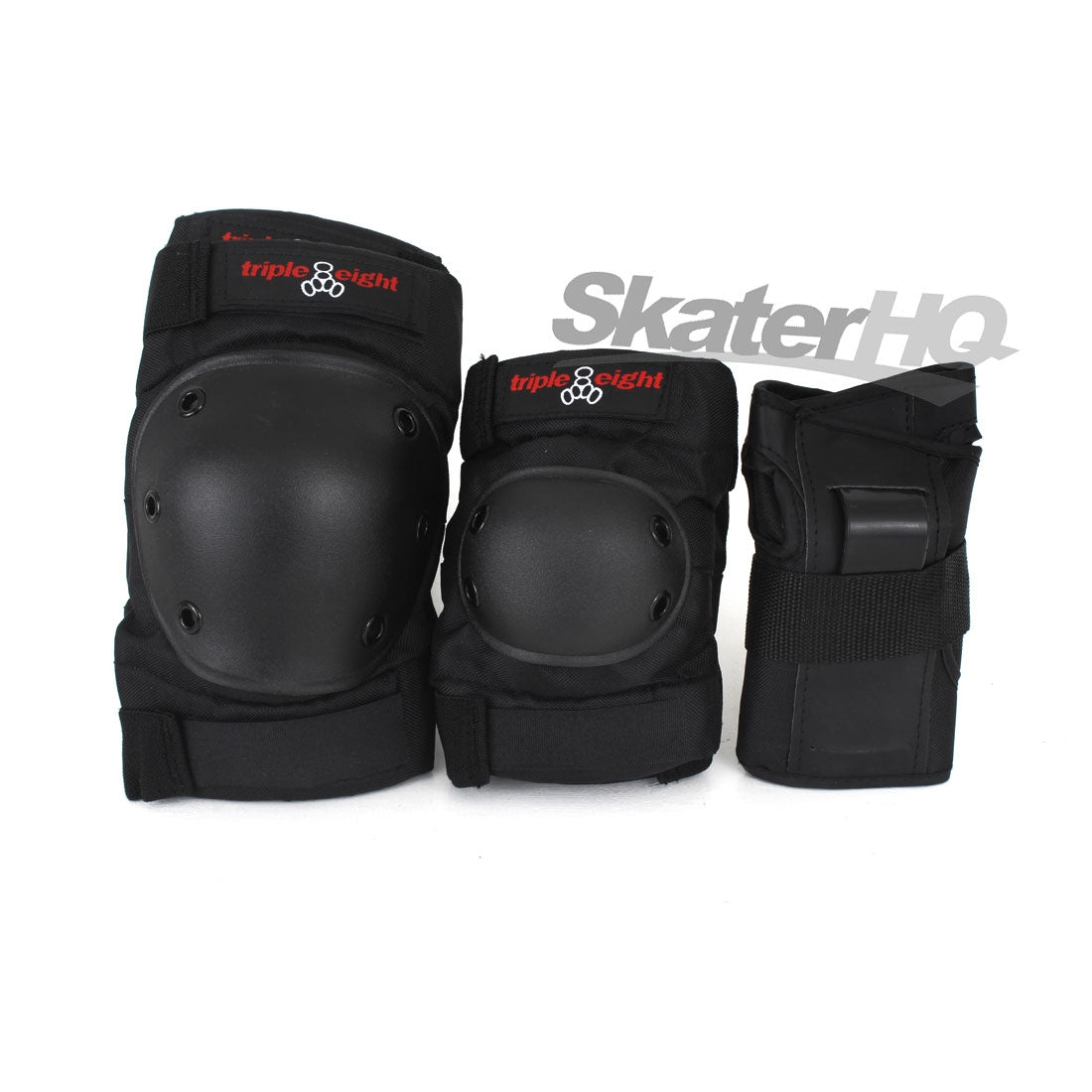 Triple 8 Combo Sleeved Tri-Pack - Black Protective Gear