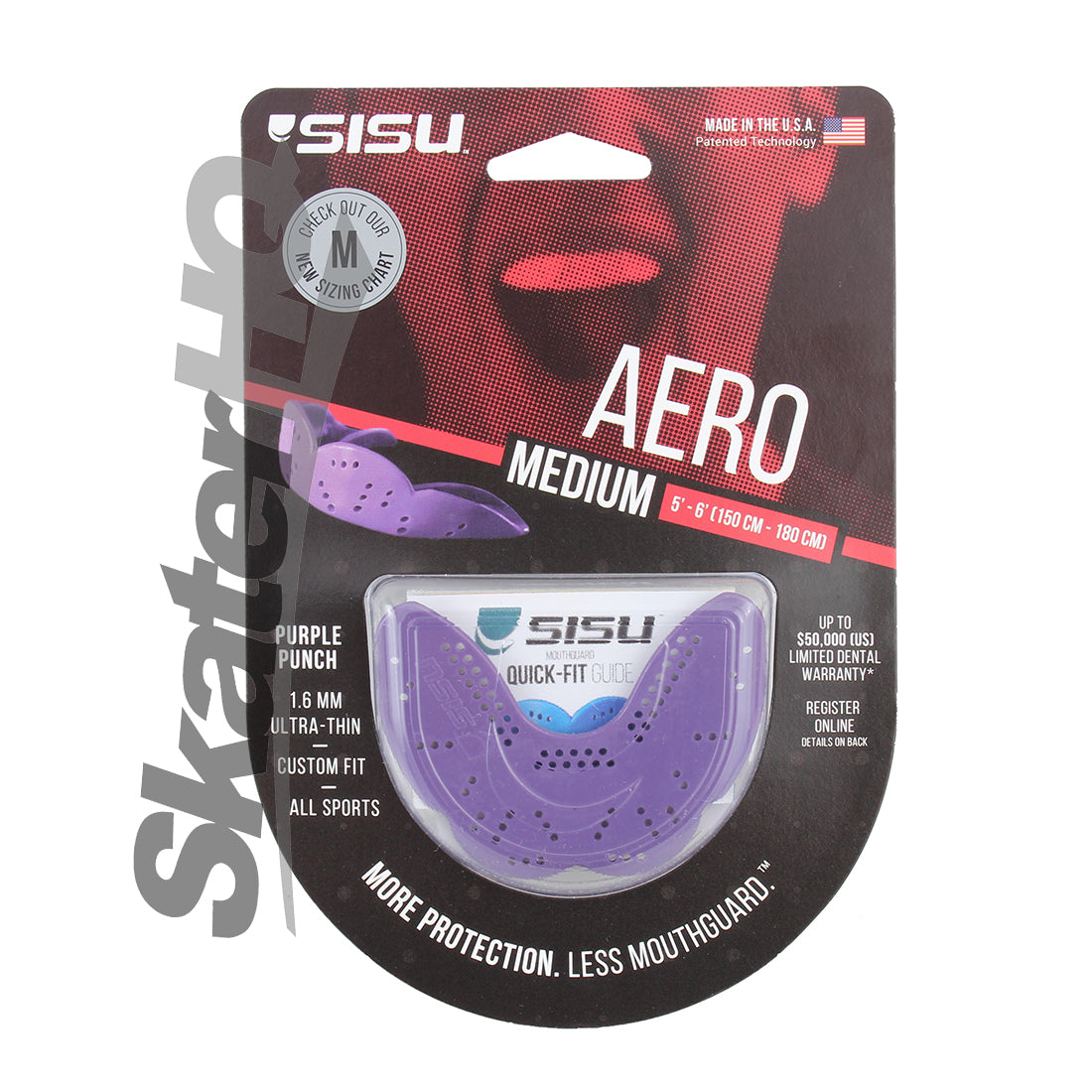 SISU AERO Mouthguard 1.6 Medium - Purple Protective Mouthguards