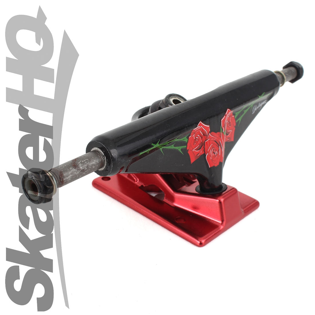 Venture Hollow P-Rod Roses 5.25 Pair - Black/Red Skateboard Trucks