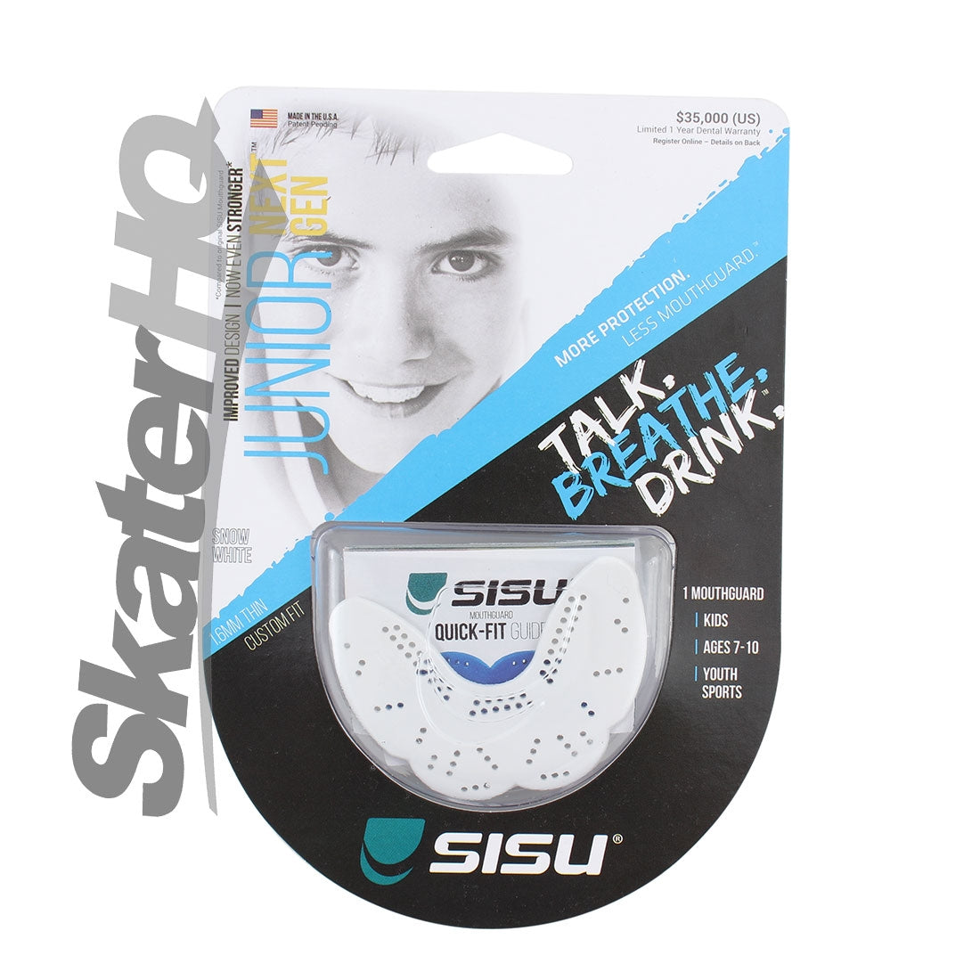 SISU Mouthguard 1.6 Small - White Protective Mouthguards