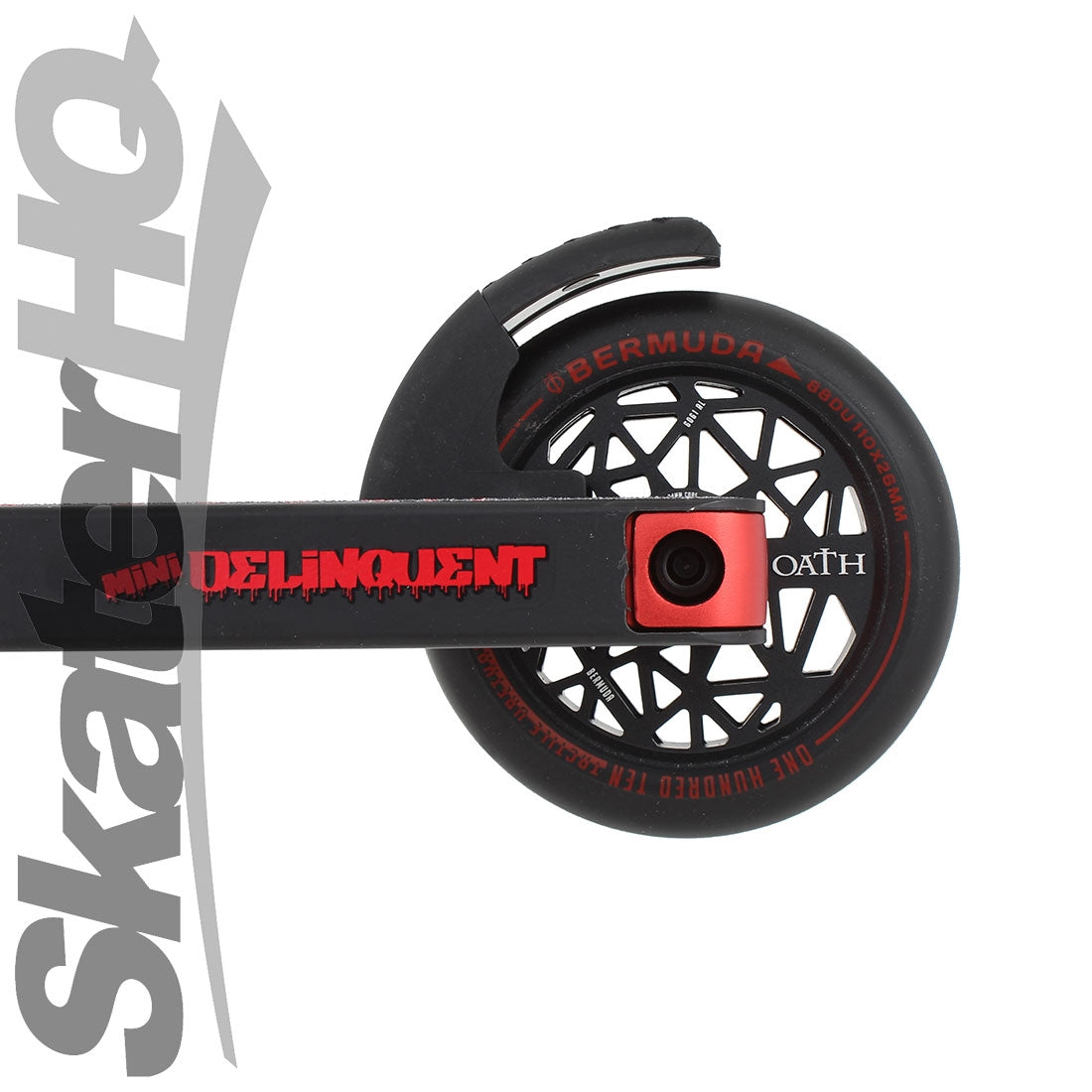Triad Delinquent Mini - Black/Red Scooter Completes Trick