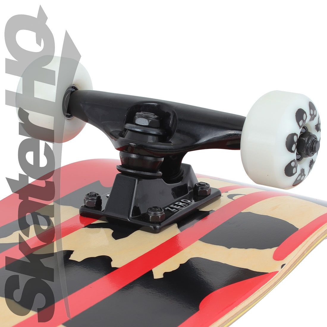 Zero 3 Skull Blood 7.625 Complete - Black/Gold Stain Skateboard Completes Modern Street