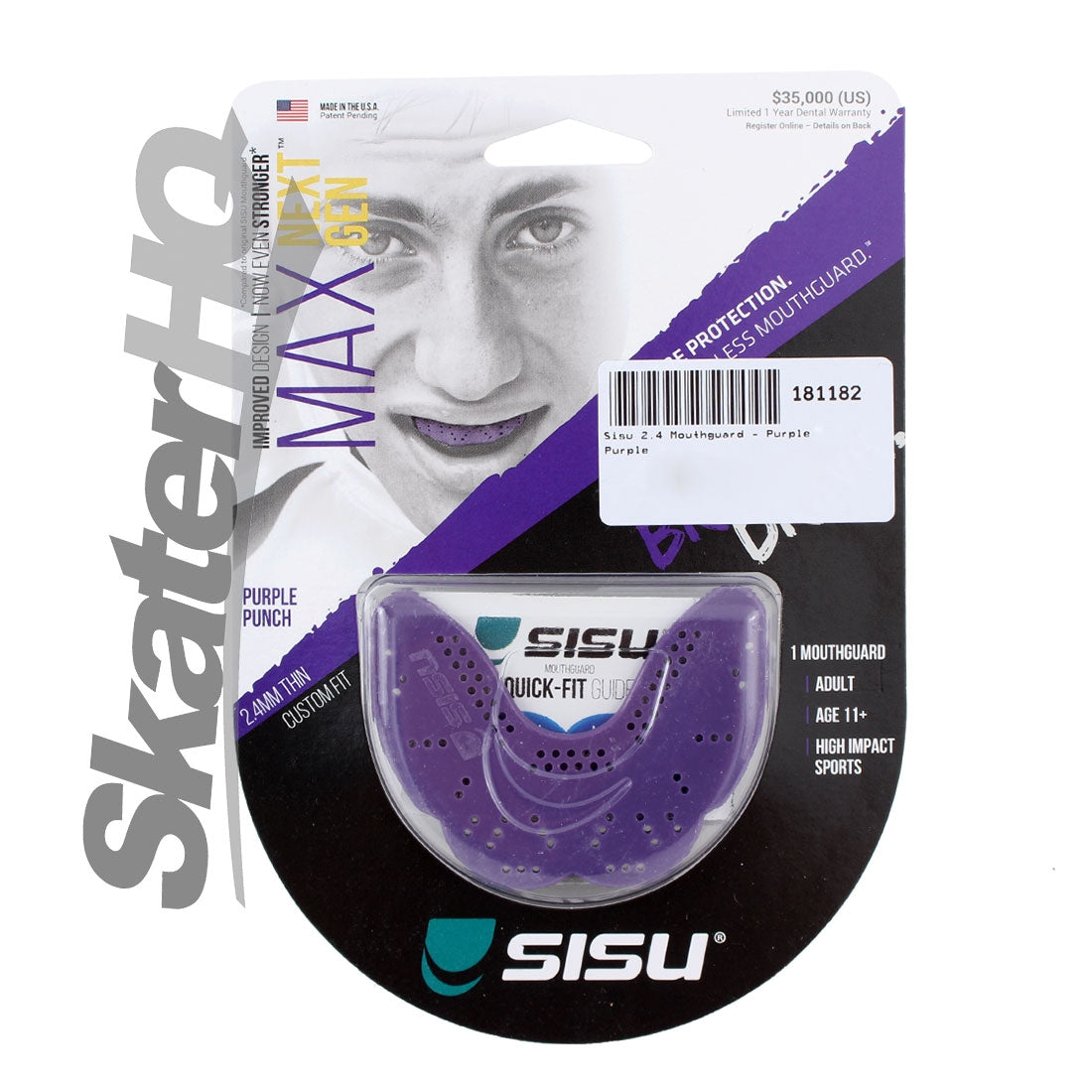 SISU MAX Mouthguard 2.4 - Purple Protective Mouthguards
