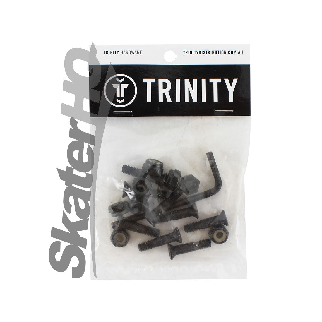 Trinity Allen 7/8 inch Bolts 8pk - Black Skateboard Hardware and Parts