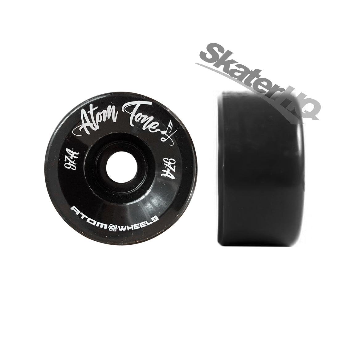 Atom Tone 57x32mm/97a 4pk - Black Roller Skate Wheels