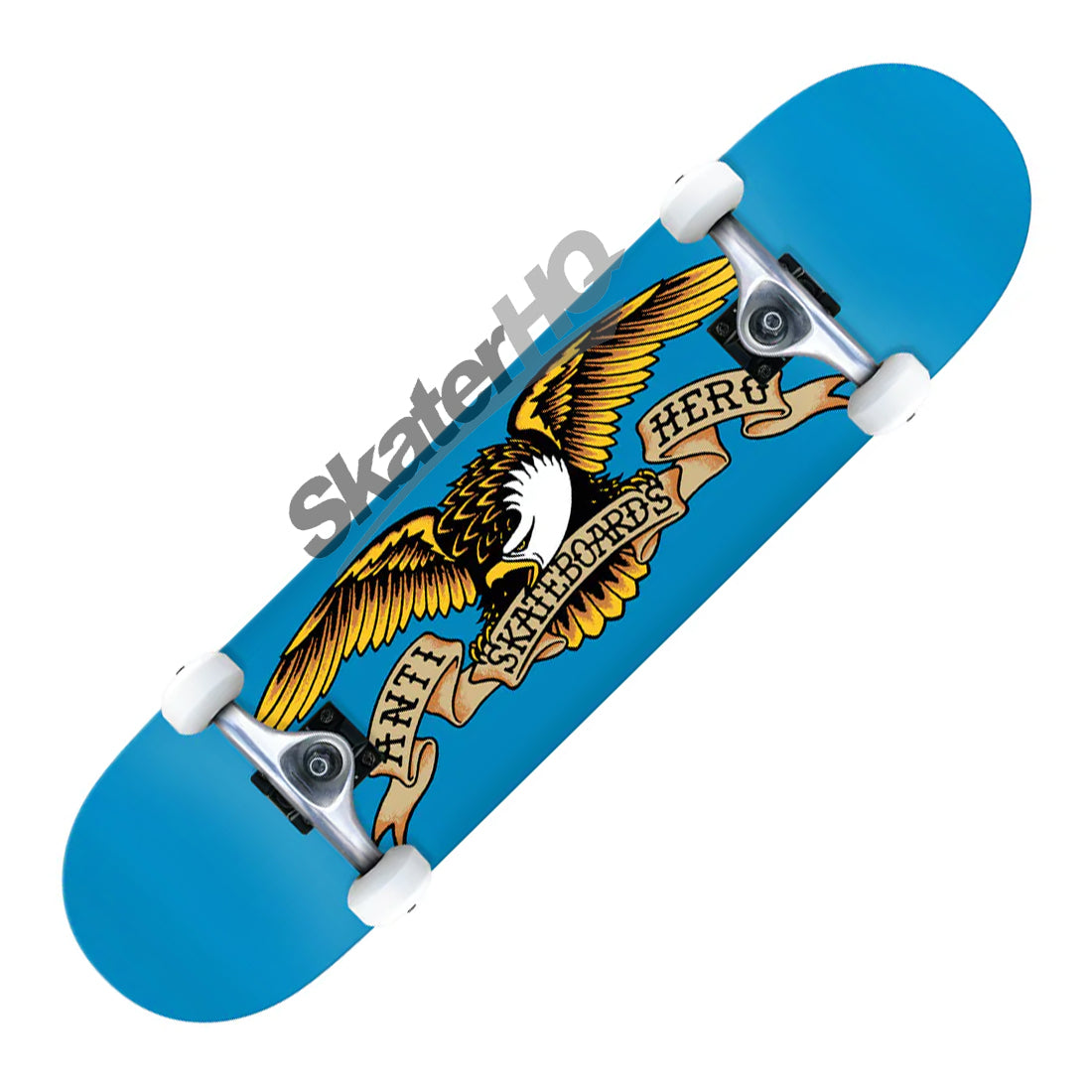 Antihero Classic Eagle 7.5 Complete - Blue Skateboard Completes Modern Street