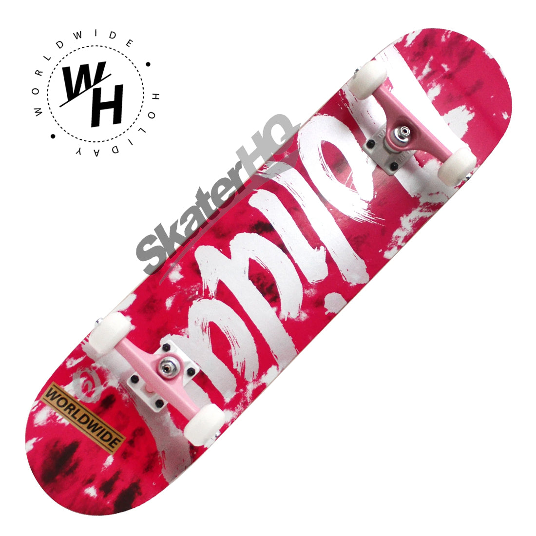 Holiday Tie Dye 7.5 Complete - Pink/Silver Skateboard Completes Modern Street