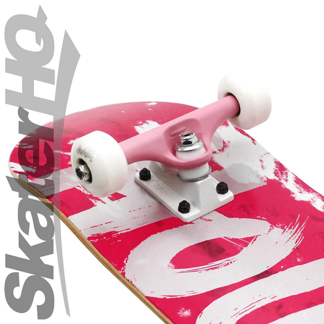 Holiday Tie Dye 7.25 Mini Complete - Pink/Silver Skateboard Completes Modern Street