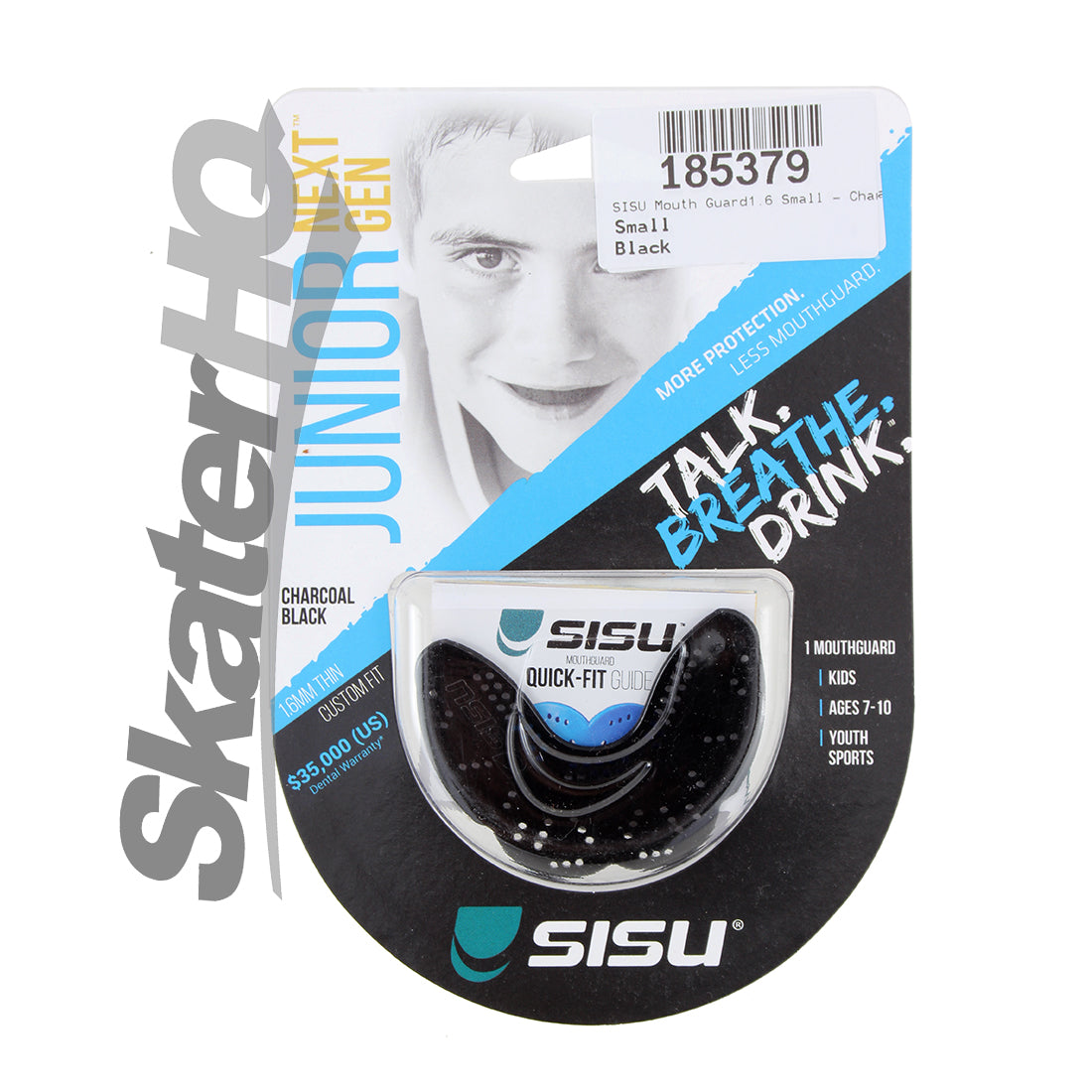 SISU Mouthguard 1.6 Small - Charcoal Black Protective Mouthguards