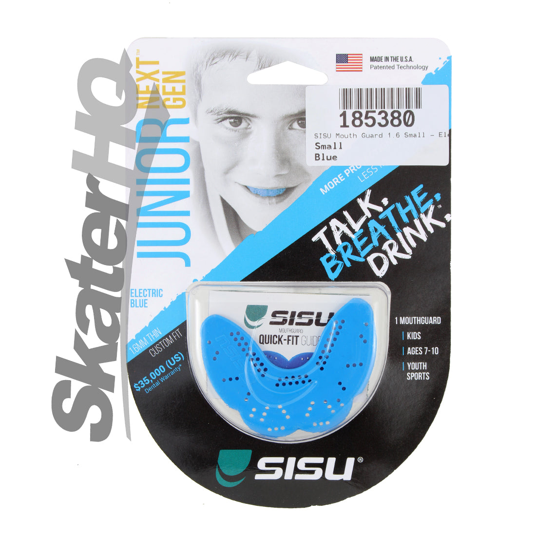 SISU Mouthguard 1.6 Small - Electric Blue Protective Mouthguards