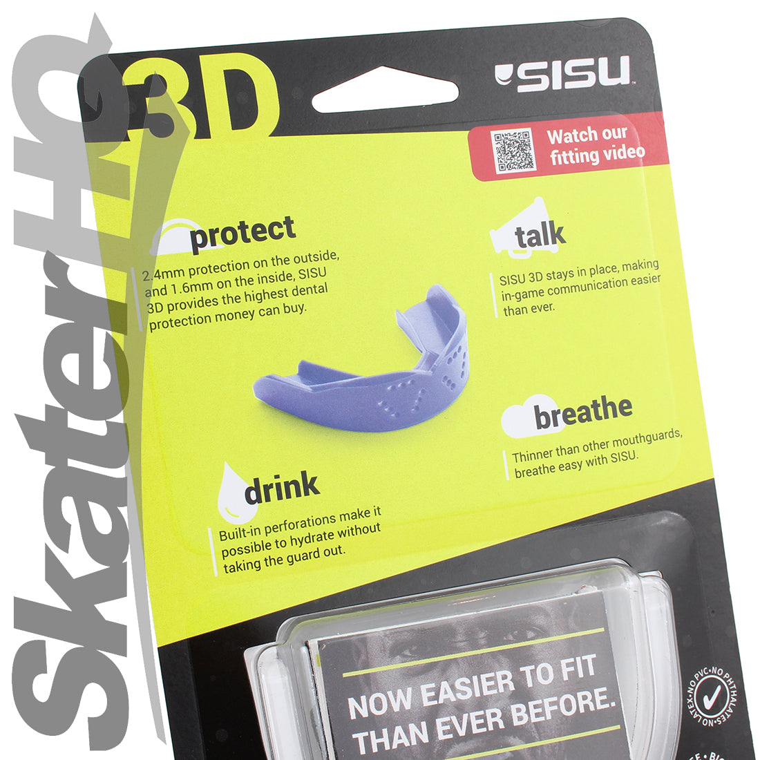 SISU 3D Adult Mouthguard - White Protective Mouthguards